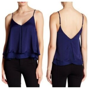 NWT VALETTE Lavender Double Layer Flutter Cami Small Festive Cottagecore Boho